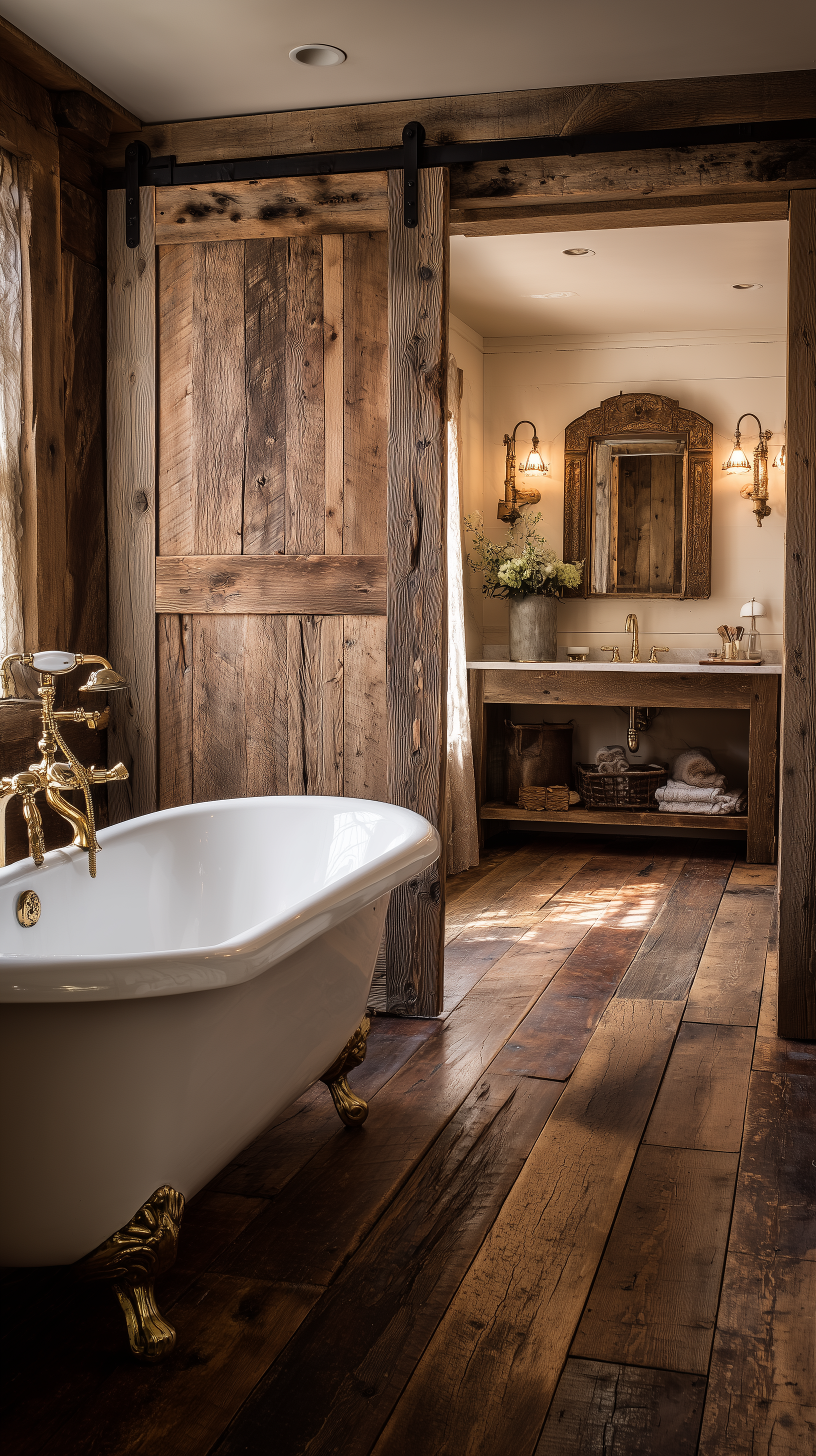 Classic Red Luxury Bathroom